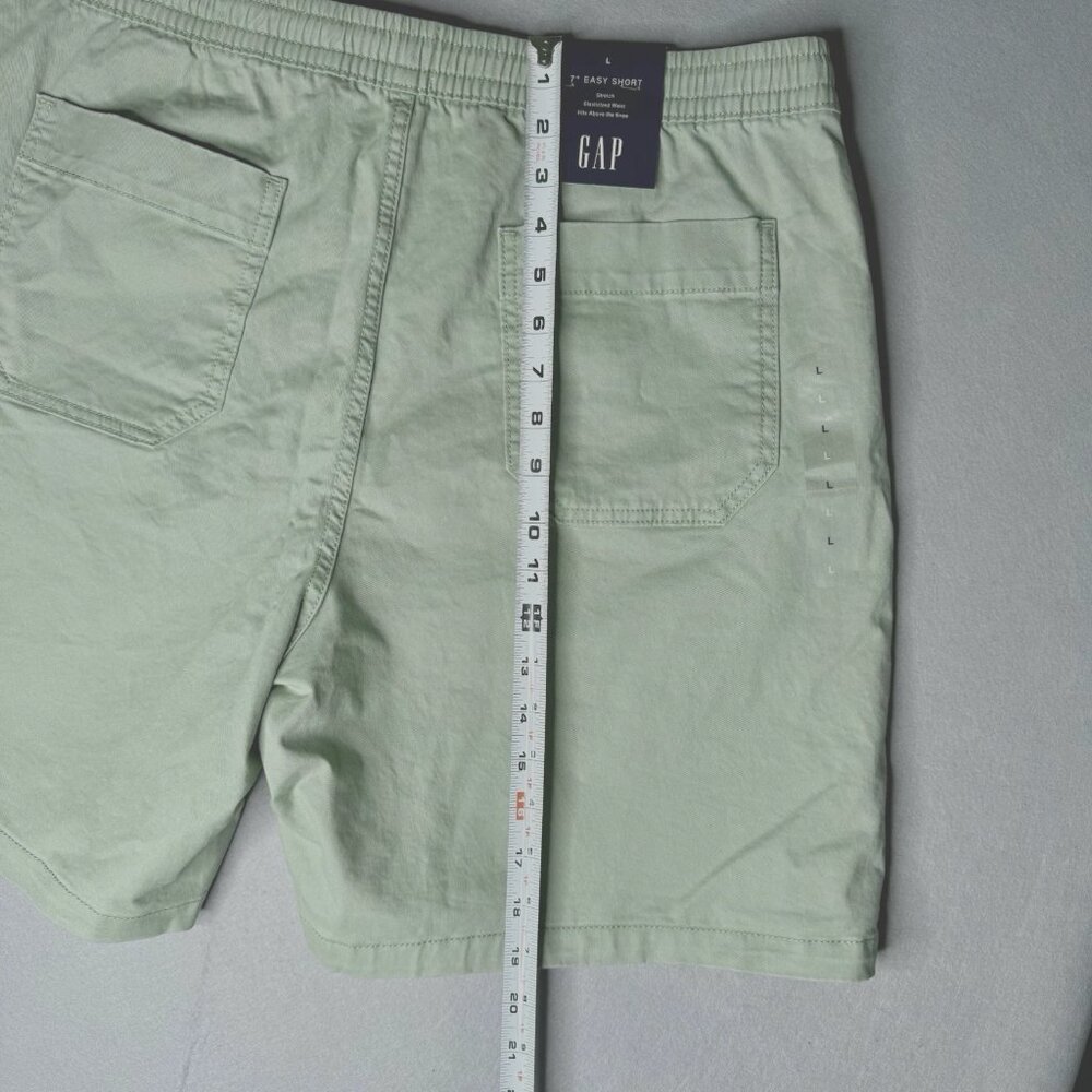 GAP Men's 7" Easy Short Stretch Elastic Waist Sage Green Size L NWT New - Picture 4 of 8